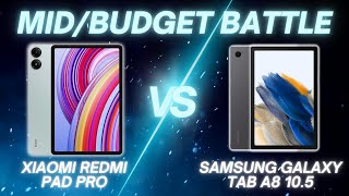 Xiaomi Redmi Pad Pro vs Samsung Galaxy Tab A8 105  Full Comparison [upl. by Esmond]