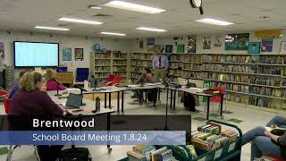 Brentwood School Board Meeting 1824 [upl. by Nedla]