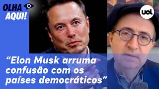 Reinaldo Elon Musk arruma confusão com países democráticos mas terá que respeitar a lei brasileira [upl. by Alhan]