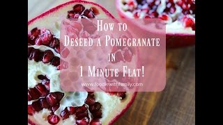 How to Deseed a Pomegranate in 1 Minute [upl. by Yuh]