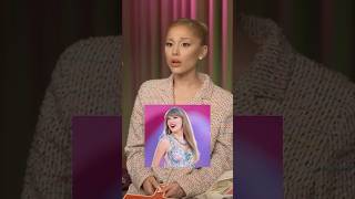 Ariana Grande reacts to Taylor Swift sharing record together [upl. by Corsiglia525]