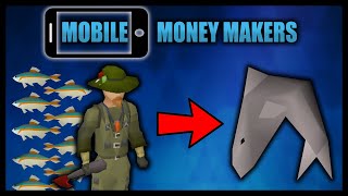 10 hours of minnow fishing  Mobile money makers OSRS 2021 [upl. by Llennod]