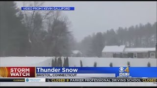 Thundersnow Reported Across New England [upl. by Mccreary]