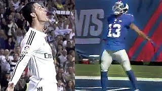 Odell Beckham Jr Does His Best Cristiano Ronaldo Impression after Touchdown [upl. by Hammerskjold]