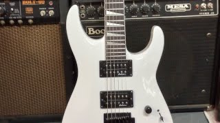 Jackson JS Series Dinky Archtop JS22 DKA snow whiteSETUPDEMO [upl. by Euqinobe]