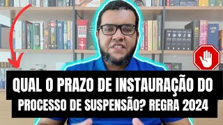 QUAL O PRAZO DE INSTAURAÇÃO DO PROCESSO DE SUSPENSÃO DA CNH REGRAS PARA 2024 [upl. by Aseeral]