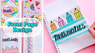 Front Page Design for School Project  Aesthetic Cover Page Ideas  Journal Fast Page Design [upl. by Ecneralc]