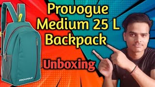 Provogue Medium 25 L Backpack DAYPACK Unboxing and Overview in Hindi mrkholu provogue [upl. by Novj896]