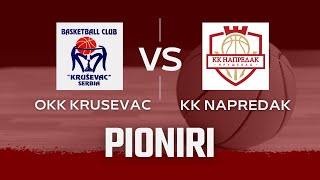 PIONIRI OKK Krusevac  KK Napredak 24012024 [upl. by Giorgi]