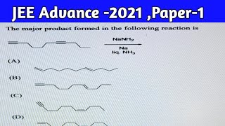 The major product formed in the following reaction JEE Advance2021 NaNH2 liqNH3 [upl. by Stratton]