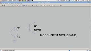 Modelo MODEL BJT SPice LTSPICE [upl. by Knoll]