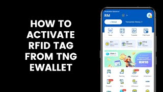 How To Activate The Touch N Go RFID Tag In The TNG eWallet App [upl. by Noslien]