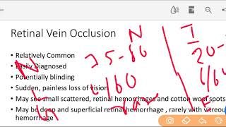 retinal blood occlusion in Hindi crvo crao brao [upl. by Essile]