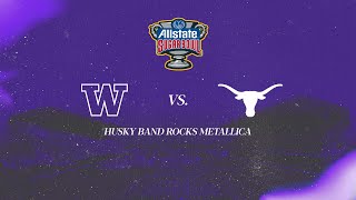 Husky Marching Band  Washington vs Texas  Allstate Sugar Bowl  Husky Band Rocks Metallica [upl. by Gilba459]