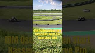 IDM 2024 Oschersleben Start Pro Superstock 1000 Hasseröder Kurve [upl. by Alik]