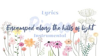 Encamped along the hills of light⎮ Hymn ⎮piano ⎮instrumental⎮ Lyrics [upl. by Eirroc]