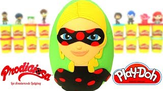 Ovo Surpresa Gigante da Antibug de Miraculous As Aventuras de Lady Bug e Cat Noir de Play Doh [upl. by Emmett791]