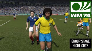 1974 World Cup SIM  Matchday 2 Highlights  Part 2  Group Stage [upl. by Damarra]