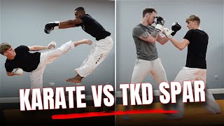 Karate vs Taekwondo SPARRING [upl. by Zakaria]