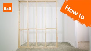 How to build a stud wall [upl. by Hagerman]