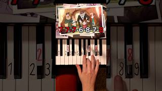 Gravity Falls Piano Tutorial shorts [upl. by Margit976]