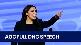 2024 DNC AOC full speech at Democratic National Convention  KTVU [upl. by Lamiv]