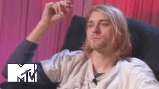 Kurt Cobain Talks Music Videos His Stomach amp Frances Bean  MTV News [upl. by Aenat]