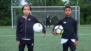 SHANE KLUIVERT vs RAYANE BOUNIDA  VOETBAL CHALLENGE [upl. by Nolek]