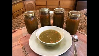 Pressure Canning Split Pea Soup with Ham [upl. by Helbonna]