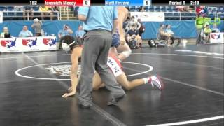 Cadet 152  Jeremiah Moody Wisconsin vs Matt Ferraro Illinois [upl. by Kimberlyn329]