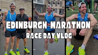 Edinburgh Marathon  Race Day Vlog  Road to Sub3 Marathon [upl. by Burkhart]