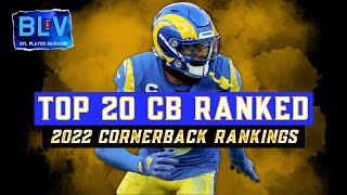 Ranking The Top 20 Cornerbacks in the NFL 2022 [upl. by Alemahs]