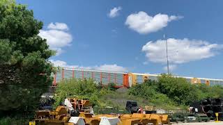 CN A435 manifest train at Islington Ave and Steeles Ave W in Vaughan on September 1 2024 [upl. by Llenrahs]