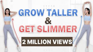 BECOME TALLER amp GET SLIMMER 11 MIN FULL BODY EXERCISES ROUTINES TO GROW TALLER AT HOME Shrilyn [upl. by Daraj]