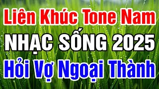 Karaoke Liên Khúc Cha Cha Cha Tone Nam 2025  Hỏi Vợ Ngoại Thành  Vó Ngựa Trên Đồi Cỏ Non 2025 [upl. by Renate]