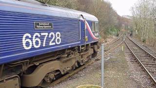 GBRf 66728  2x 325s on West Highland Line [upl. by Nylhsoj]