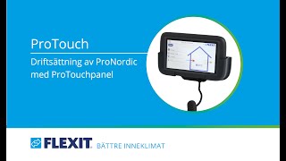 Driftsättning av Flexit ProNordic ventilationsaggregat med ProTouchpanel [upl. by Hsekin]