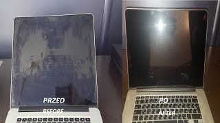 Apple macbook retina a1502 a1398 coating antiglare Staingate fast and easy PL ENG [upl. by Apfel]