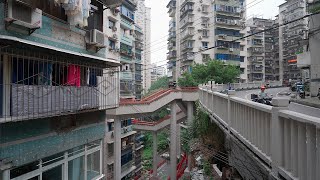 4K Chongqing Magic Residential Buildings  Walk from Linhua Road Community to Kaixuan Road [upl. by Bodrogi]