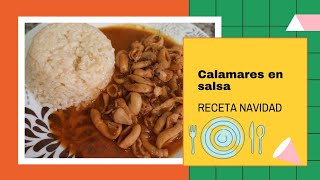 CALAMARES EN SALSA OLLA GM H Receta Navideña [upl. by Neema]