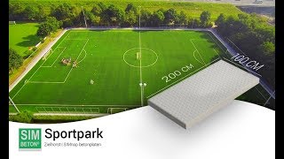 SIMnop betonplaten voor Sportpark Zielhorst  SIMbeton [upl. by Xanthe989]