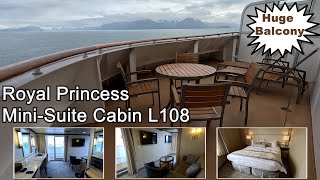 Royal Princess L108 Mini Suite Large Balcony Cabin [upl. by Cira]