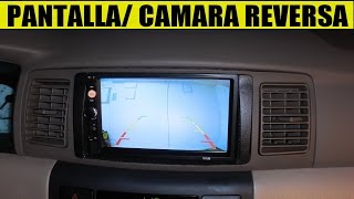 Instalacion completa de camara reversa y estereo con pantalla detallado [upl. by Mcclure]