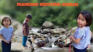 MANCING KEPITING SUNGAI MENYENANGKAN SERU‼️ CRAB FISHING [upl. by Attiuqaj]