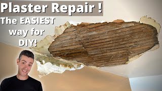 PLASTER REPAIR The fastest strongest easiest way [upl. by Tengdin593]