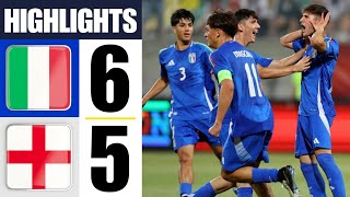 Italy vs England  Highlights amp Penalty Shootout  U17 European Championship QuarterFinal 30052024 [upl. by Duquette]