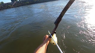 BOWFISHING On Barkley Dam  PB FISH LANDED [upl. by Ewell212]