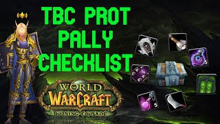 TBC Protection Paladin Checklist [upl. by Aicram736]