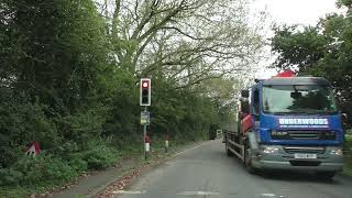 Driving On The B4080 From Bredon Gloucestershire To Eckington Worcestershire England [upl. by Hepza]