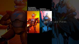 Paladin Pizza with Glamrock Freddy animation comparison fnaf sfm [upl. by Trow]